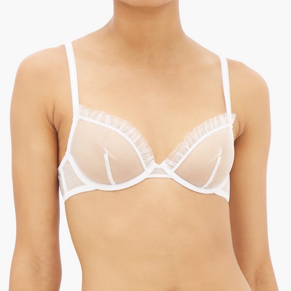 Myla London Duchy Street frilled mesh underwired bra 32D